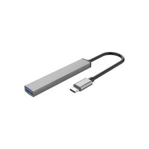 Концентратор Orico Type-C to USB3.0, 2xUSB2.0, TF (AH-12F-GY-BP) (CA913541)