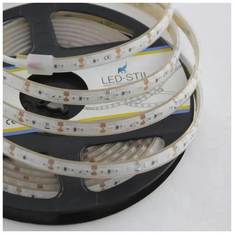 Светодиодная лента LED-STIL 9,6 Вт/м 2835 120 діодів IP68 12 Вольт 70 lm ЖОВТИЙ (DFN2835-120A-IP68-Y) отзывы - изображение 5