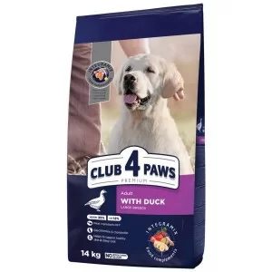 Сухой корм для собак Club 4 Paws Премиум. Для больших пород с уткой 14 кг (4820215368957)