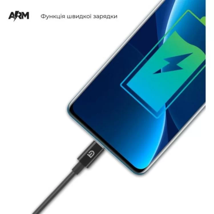 продаємо Дата кабель USB 2.0 AM to Type-C 1.2m AMD718BL black Armorstandart (ARM64372) в Україні - фото 4