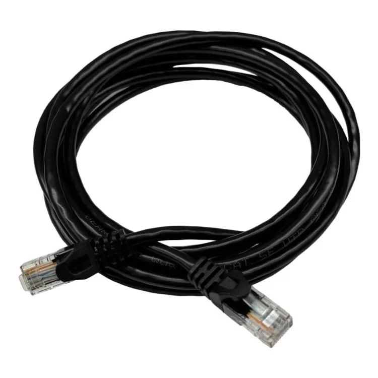 Патч-корд 3м UTP cat.6, CCA, 24AWG, black GEAR (GPC-UTPC6CCARJ45-3B) ціна 87грн - фотографія 2