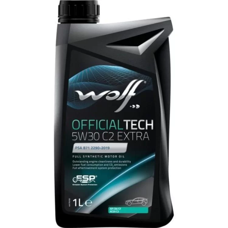 Моторное масло Wolf OFFICIALTECH 5W30 C2 EXTRA 1л (8339578)