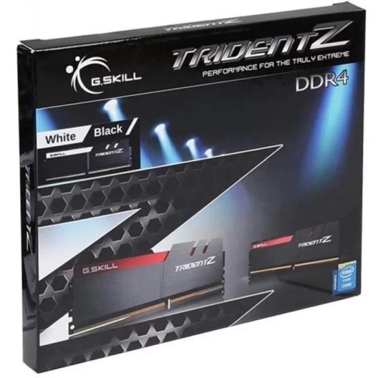 в продажу Модуль пам'яті для комп'ютера DDR4 16GB (2x8GB) 3200 MHz Trident Z Black H/White G.Skill (F4-3200C16D-16GTZKW) - фото 3