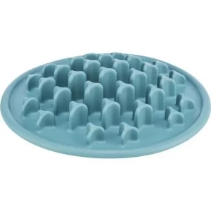 Посуда для кошек Trixie Коврик Pillars Медленное кормление d 35 см (голубой) (4011905250380)
