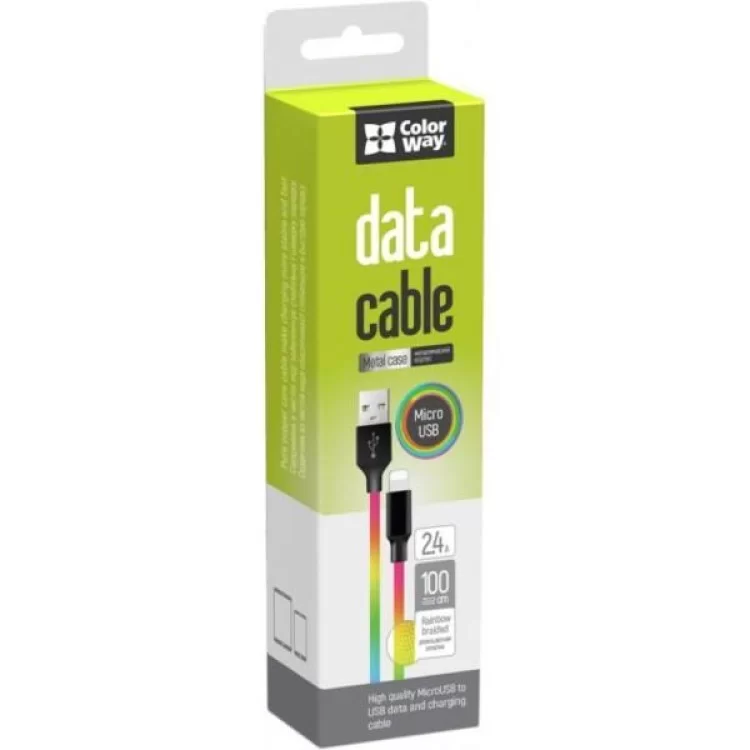 в продаже Дата кабель USB 2.0 AM to Micro 5P 1.0m multicolor ColorWay (CW-CBUM017-MC) - фото 3