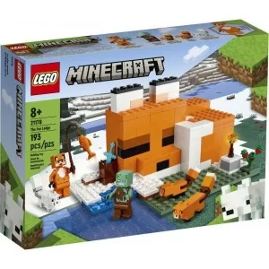 Конструктор LEGO Minecraft Лисича хатина 193 деталі (21178)