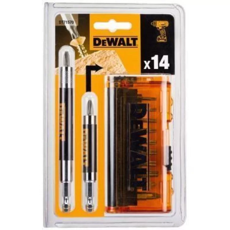 продаем Набор бит DeWALT бит, магнит. держателей, 14 предм. (DT71570) в Украине - фото 4