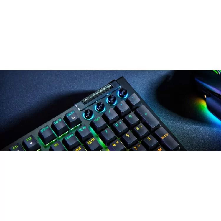 Клавіатура Razer BlackWidow V4 Green Switch USB RU Black (RZ03-04690100-R3M1) - фото 9