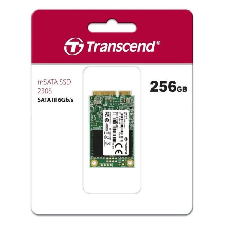 Накопичувач SSD mSATA 256GB Transcend (TS256GMSA230S) ціна 2 372грн - фотографія 2