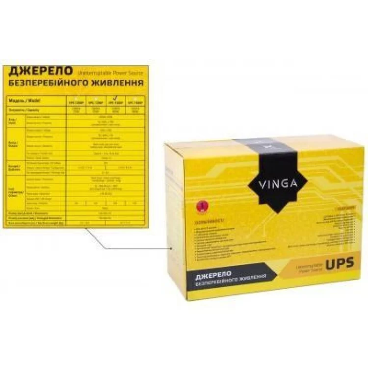 Пристрій безперебійного живлення Vinga LED 1500VA plastic case (VPE-1500P) інструкція - картинка 6