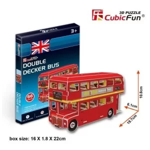 Пазл Cubic Fun 3D Автобус Дабл Декер серия мини (S3018h)