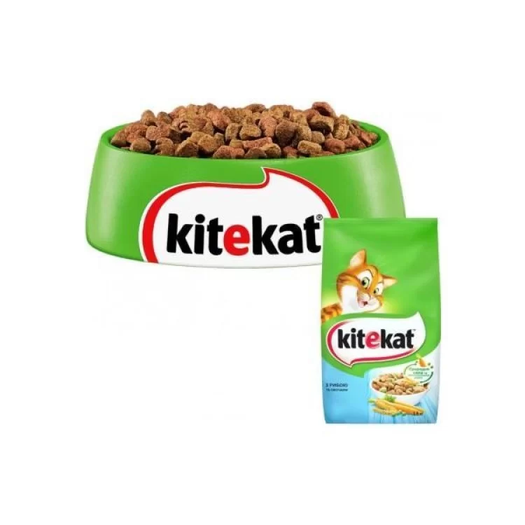 Сухой корм для кошек Kitekat Рыба с овощами 1.8 кг (5900951279881) цена 486грн - фотография 2