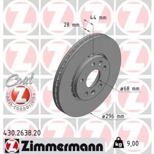 Тормозной диск ZIMMERMANN 430.2638.20