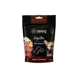 Лакомство для собак Savory для улучшения пищеварения ягненок и ромашка 200 г (4820232631348)