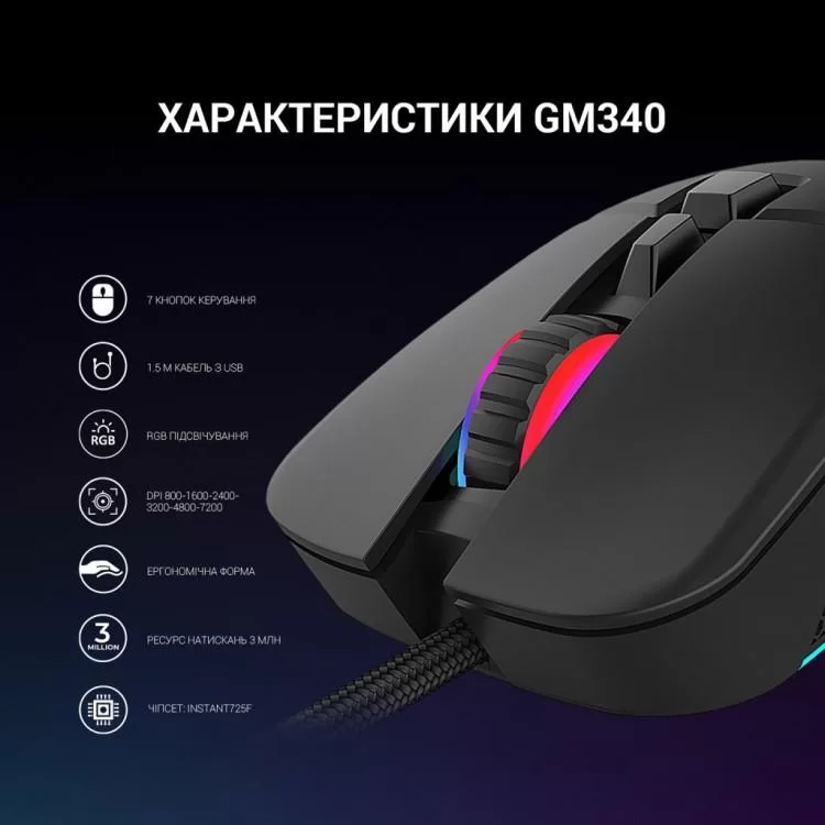 Мишка GamePro GM340 USB Black (GM340) інструкція - картинка 6