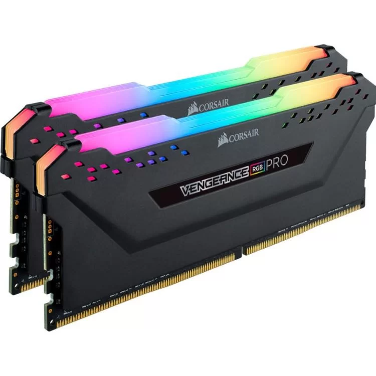 Модуль пам'яті для комп'ютера DDR4 64GB (2x32GB) 3600 MHz Vengeance RGB Pro Corsair (CMW64GX4M2D3600C18) ціна 11 609грн - фотографія 2