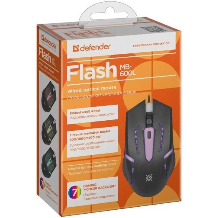 Мишка Defender Flash MB-600L Black (52600) характеристики - фотографія 7