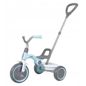 Детский велосипед QPlay Ant+ LightBlue сложен с родительской ручкой (T190-2Ant+LightBlue)
