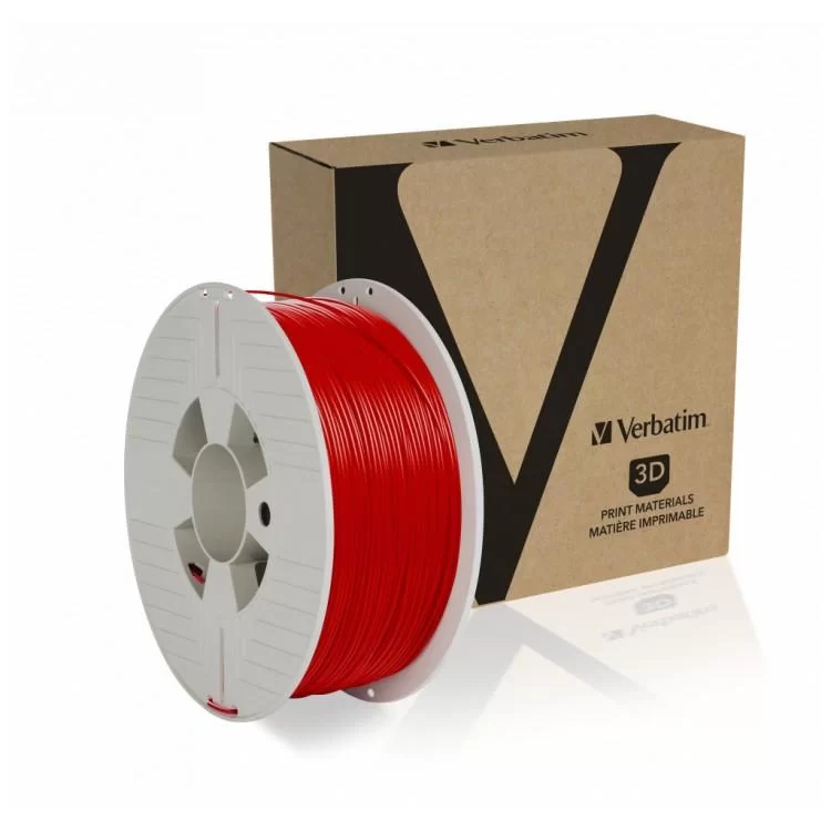 Пластик для 3D-принтера Verbatim ABS 1.75мм red 1kg (55030) ціна 1 643грн - фотографія 2