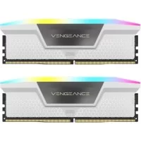 Модуль пам'яті для комп'ютера DDR5 32GB (2x16GB) 6400 MHz Vengeance RGB White Corsair (CMH32GX5M2B6400C36W)