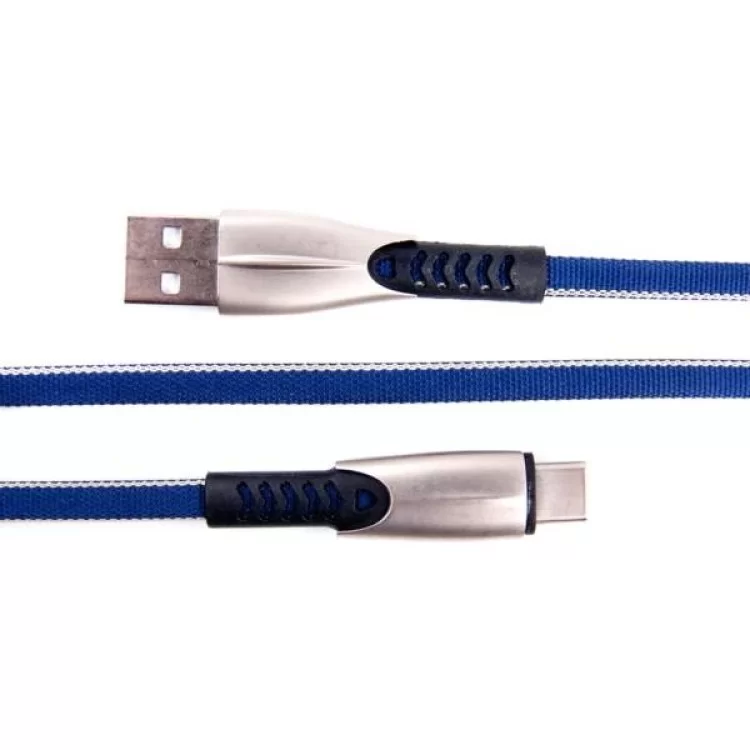 в продаже Дата кабель USB 2.0 AM to Type-C 0.25m blue Dengos (PLS-TC-SHRT-PLSK-BLUE) - фото 3