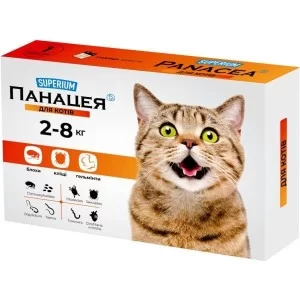 Таблетки для животных SUPERIUM Панацея для кошек весом 2-8 кг (9127)