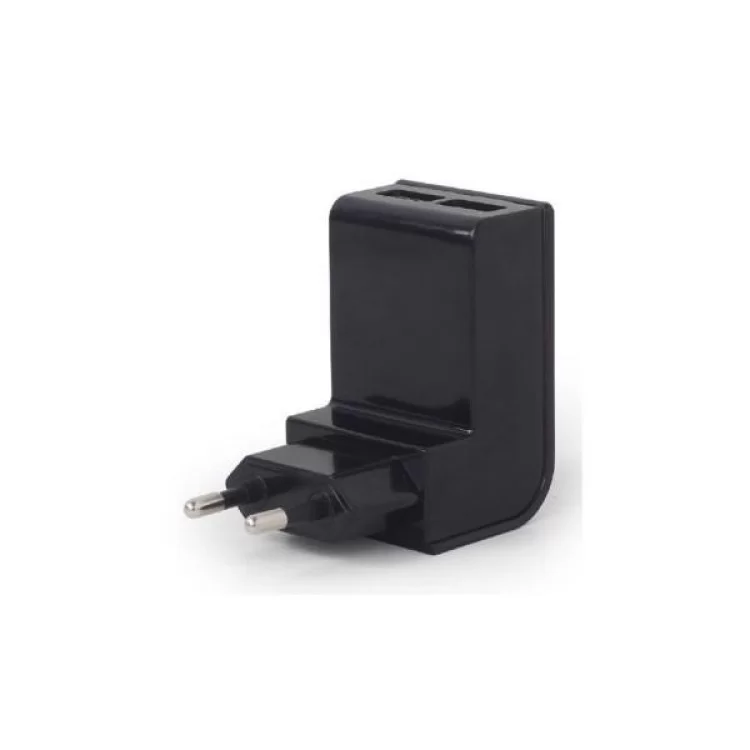в продажу Зарядний пристрій EnerGenie USB 2.1A (EG-U2C2A-03-BK) - фото 3
