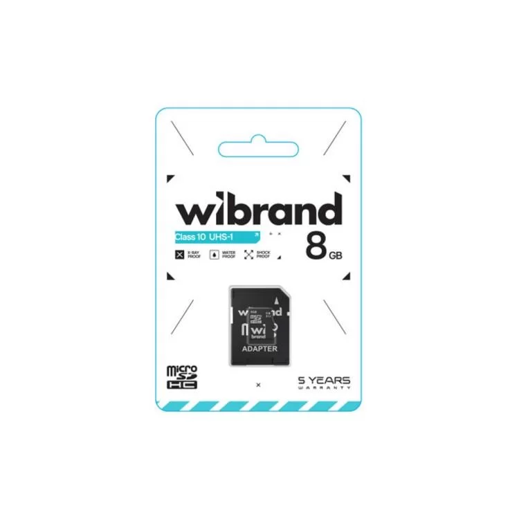 Карта памяти Wibrand 8GB microSD class 10 (WICDHC10/8GB-A) цена 240грн - фотография 2
