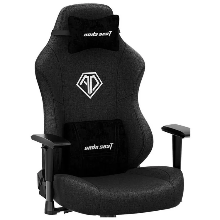 Крісло ігрове Anda Seat Phantom 3 Fabric Size L Black (AD18Y-06-B-F) характеристики - фотографія 7