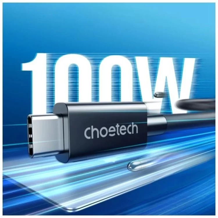 в продаже Дата кабель USB-C to USB-C 0.8m USB 4 100W 8K HDR Choetech (A3010) - фото 3