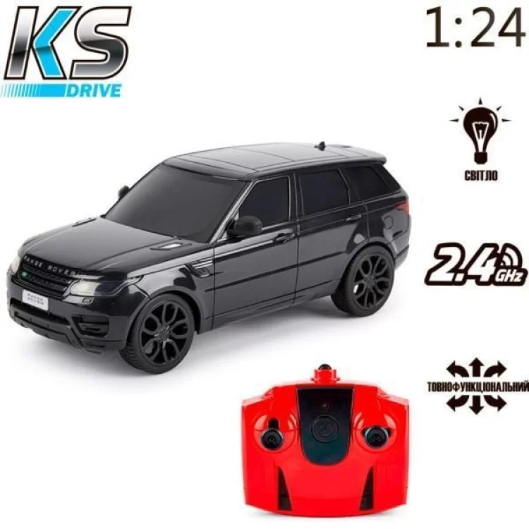 Радіокерована іграшка KS Drive Land Range Rover Sport 1:24, 2.4Ghz чорний (124GRRB) характеристики - фотографія 7