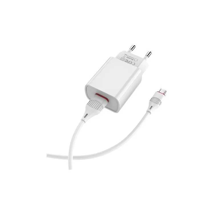 в продаже Зарядное устройство BOROFONE BA20A Sharp charger set (Lightning) White (BA20AMW) - фото 3