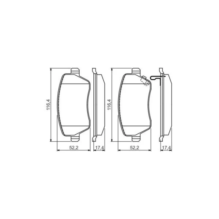 Гальмівні колодки Bosch 0 986 494 573 відгуки - зображення 5