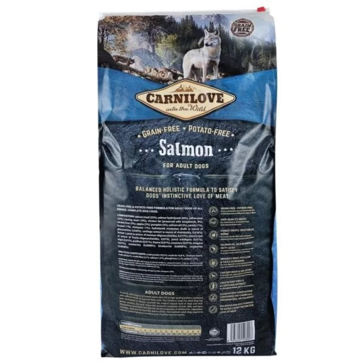 Сухой корм для собак Carnilove Adult Salmon 12 кг (8595602508907) цена 4 799грн - фотография 2