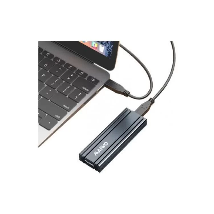 Кишеня зовнішня Maiwo M.2 SSD NVMe (PCIe) — USB 3.1 Type-C (K1686P space grey) - фото 11