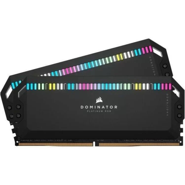 в продаже Модуль памяти для компьютера DDR5 32GB (2x16GB) 6400 MHz Dominator Platinum RGB Black Corsair (CMT32GX5M2B6400C32) - фото 3