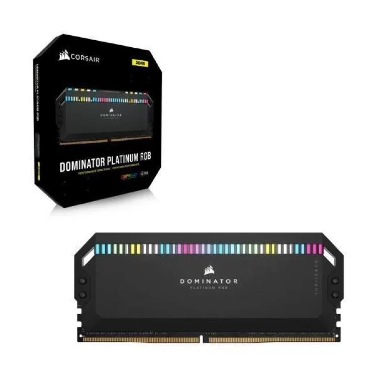 Модуль пам'яті для комп'ютера DDR5 32GB (2x16GB) 6400 MHz Dominator Platinum RGB Black Corsair (CMT32GX5M2B6400C32) відгуки - зображення 5