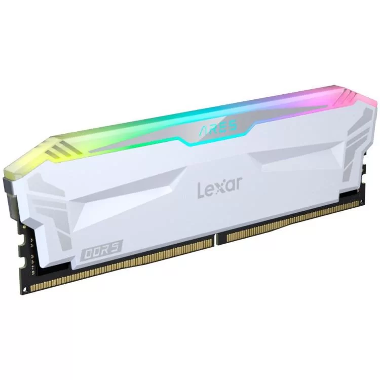 Модуль памяти для компьютера DDR5 32GB (2x(16GB) 6400 MHz Ares RGB White Lexar (LD5EU016G-R6400GDWA) цена 7 048грн - фотография 2