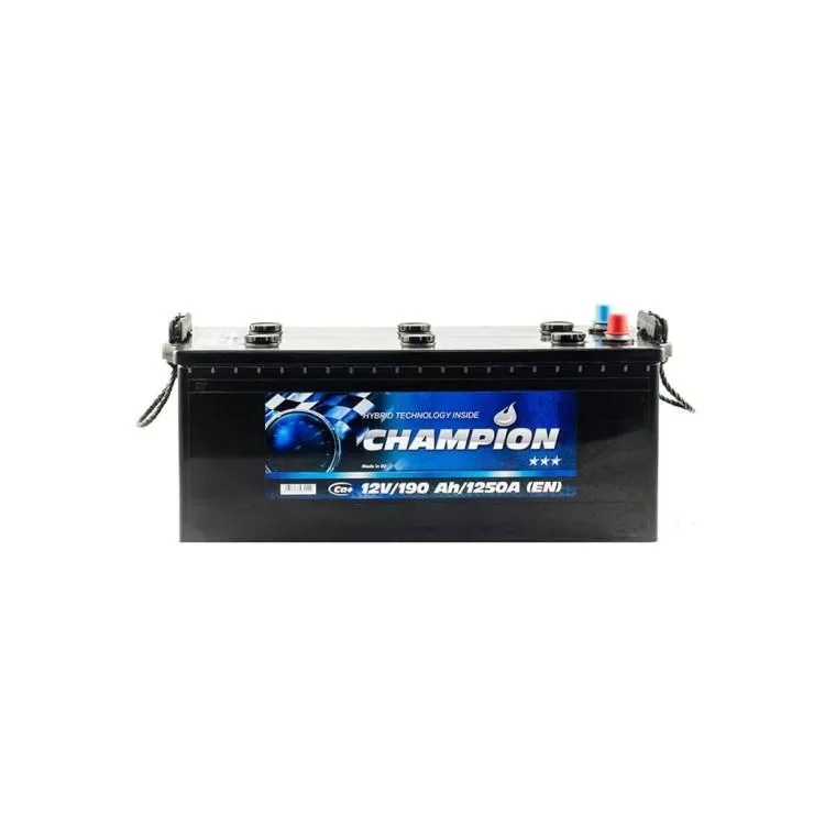 Акумулятор автомобільний Champion Black 190 Ah/12V Euro (CHB190-3) - фотографія 2