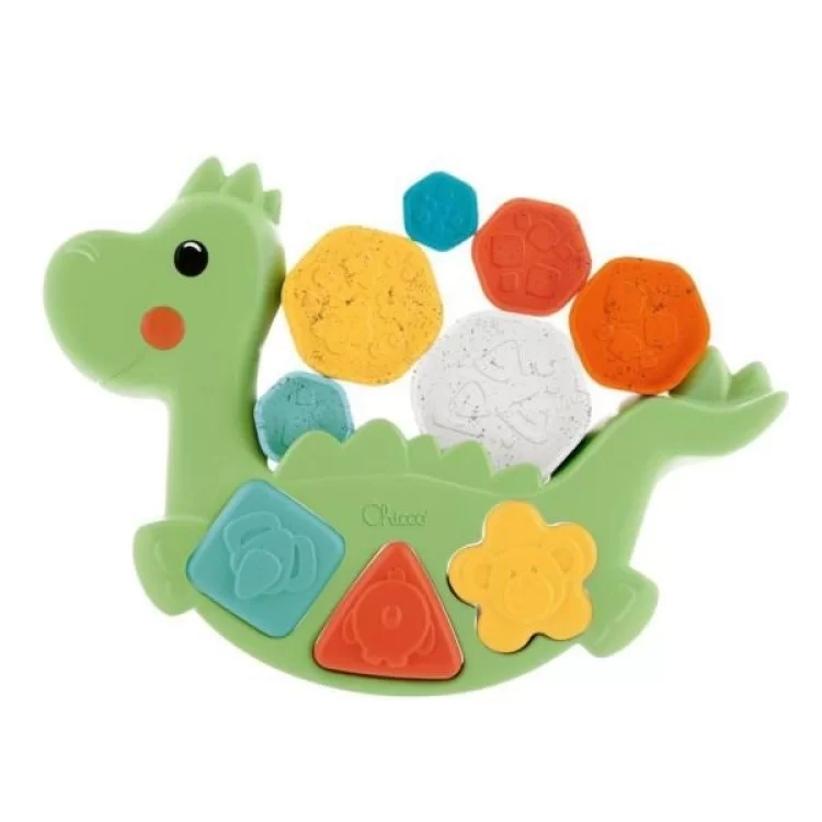 Развивающая игрушка Chicco сортер 2 в 1 Eco+ Балансирующий динозавр (10499.10) цена 832грн - фотография 2
