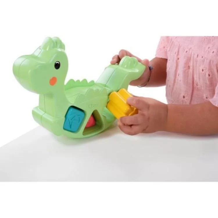 Развивающая игрушка Chicco сортер 2 в 1 Eco+ Балансирующий динозавр (10499.10) отзывы - изображение 5