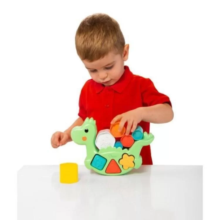 Развивающая игрушка Chicco сортер 2 в 1 Eco+ Балансирующий динозавр (10499.10) характеристики - фотография 7