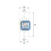 Фильтр топливный UFI 31.012.00