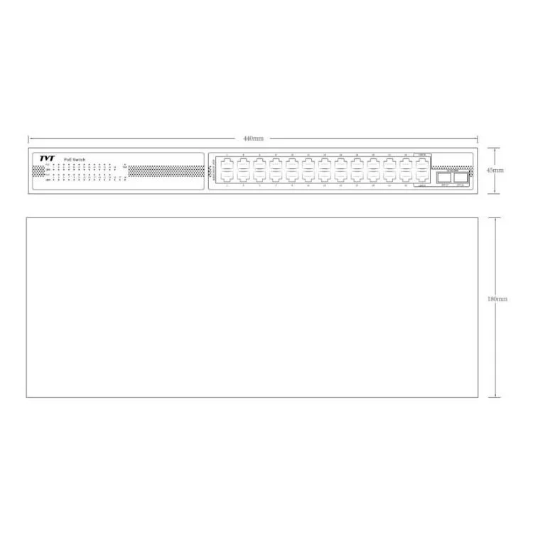 продаем Коммутатор сетевой TVT DIGITAL TD-B2224S1-PGA в Украине - фото 4