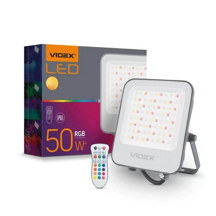 продаємо Прожектор Videx LED VIDEX 50W RGB 220V (VL-F3-50-RGB) в Україні - фото 4