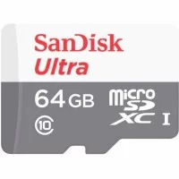 Карта пам'яті SanDisk 64GB microSD class 10 Ultra Light (SDSQUNR-064G-GN3MN)