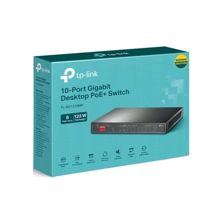 продаємо Комутатор мережевий TP-Link TL-SG1210MP в Україні - фото 4