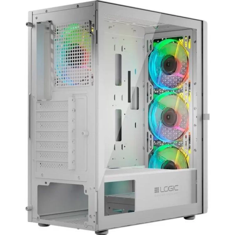 Корпус Logic concept ARAMIS MESH+GLASS ARGB fans 4x120mm WHITE (AT-ARAMIS-20-0000000-0002) огляд - фото 8