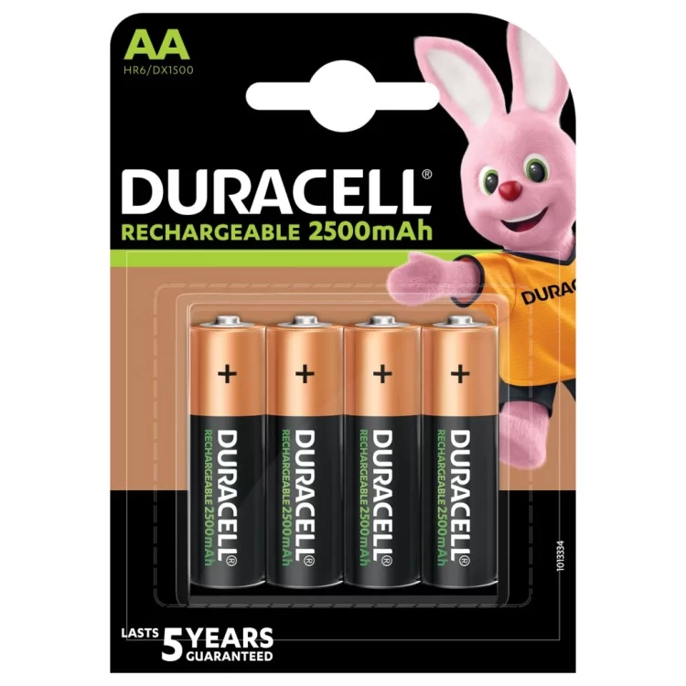 Аккумулятор Duracell AA HR6 2500mAh * 4 (5000394057203 / 5007308) цена 1 119грн - фотография 2