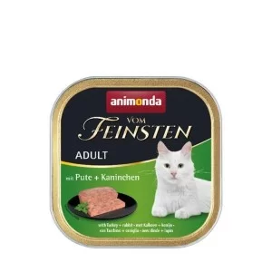 Паштет для котів Animonda Vom Feinsten Adult with Turkey + Rabbit 100 г (4017721832052)